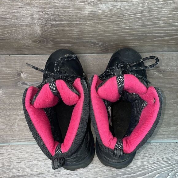Columbia Bugaboot Techlite Women’s Sz 7 Black Pink Warm 200g Waterproof Boots - Picture 5 of 14